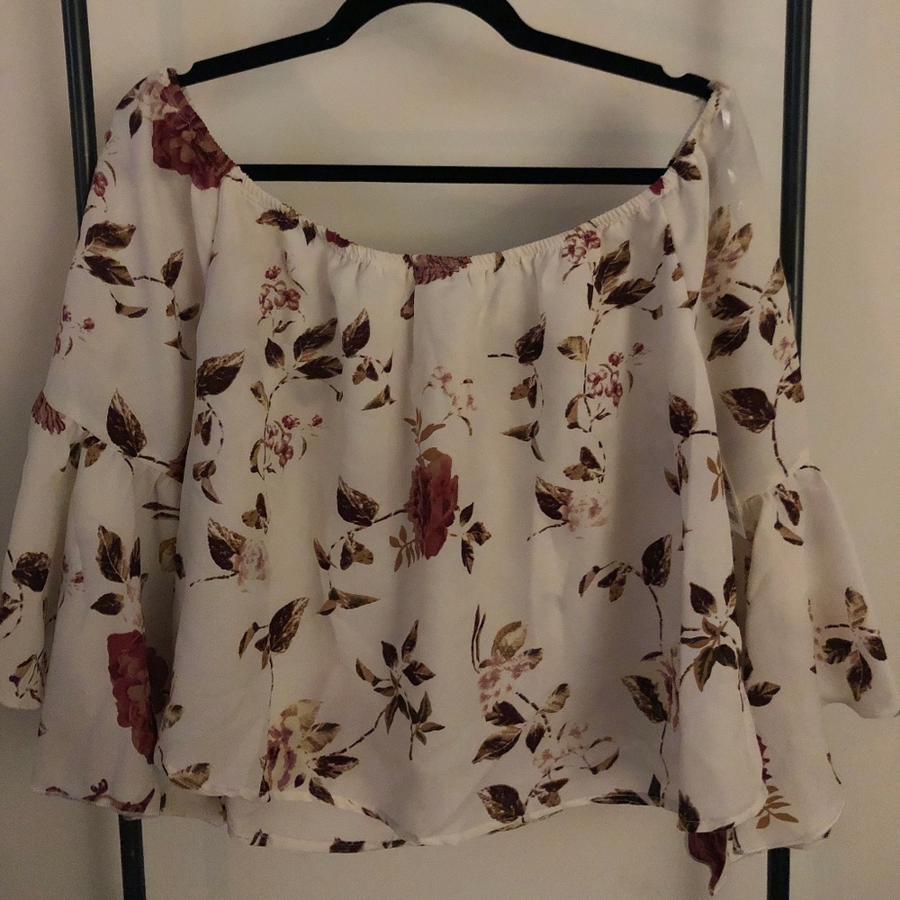 Floral Off The Shoulder Top
